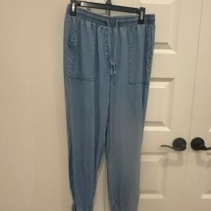 Adrienne Vittadini Light Blue Jogger Pants